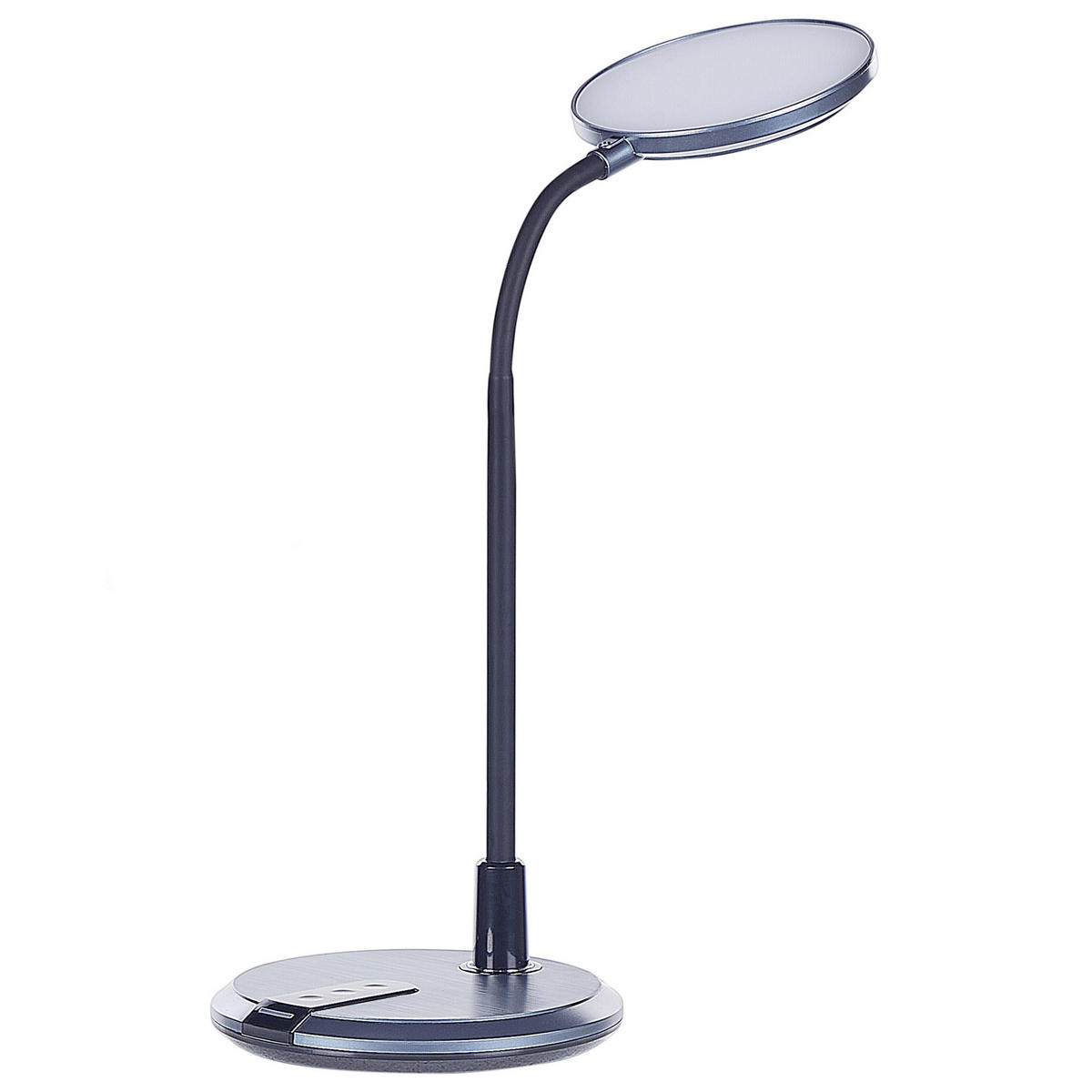 SCHREIBTISCHLAMPE Columba 19/19/43 cm - Schwarz, Kunststoff (19/19/43cm) - Beliani