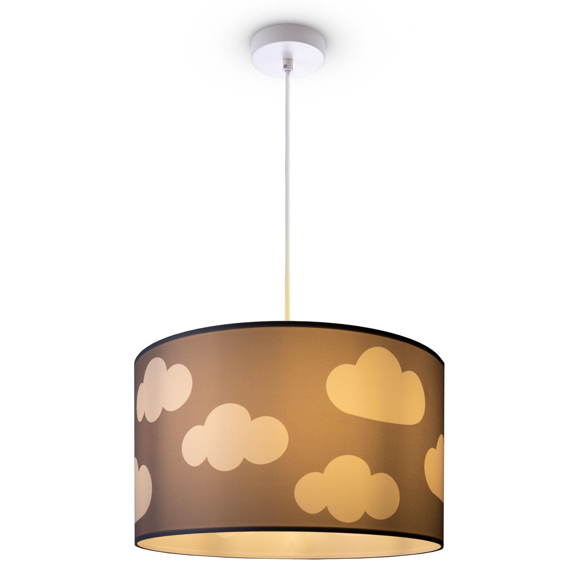 PENDELLEUCHTE Hugo Pd1 Cos 342 - Hellgrau, Metall (45.5/45.5/27cm) - Paco Home