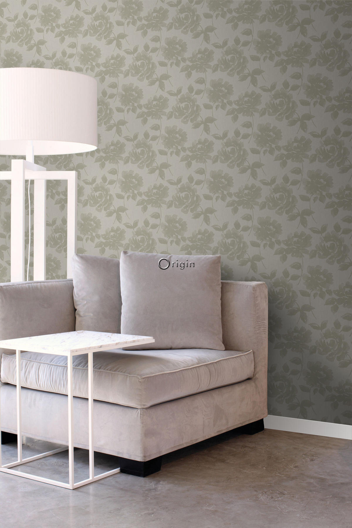 TAPETE Rosen 53 cm x 10.05 m - Braun, Papier (53/1000cm) - Origin Wallcoverings