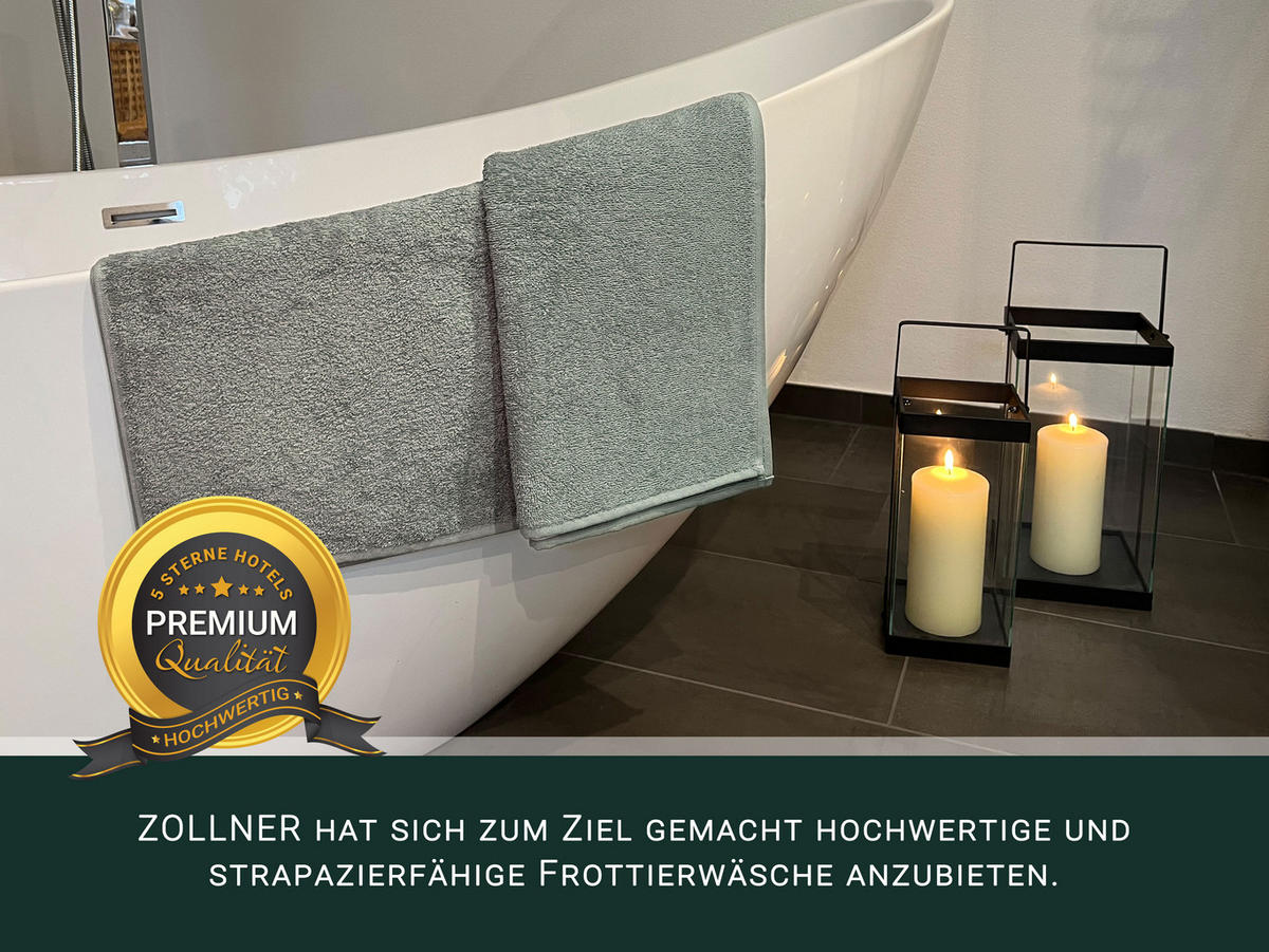 HANDTÜCHER, 10er-Set, 50x100 cm, 100% Baumwolle, Grau - Hellgrau, Textil (50/100cm) - Zollner