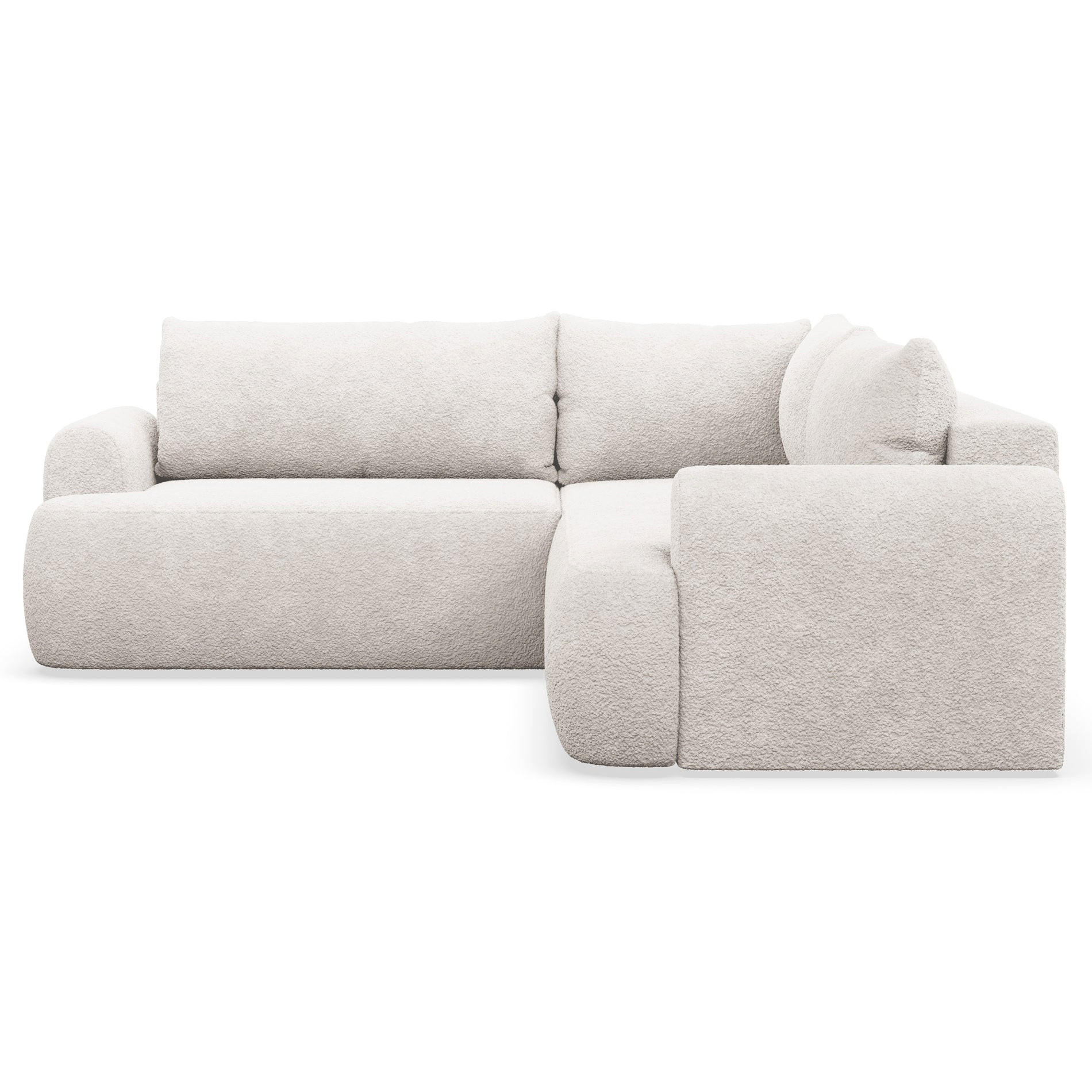 ROHOVÁ POHOVKA Ovo Krémová látka univerzální s úložným prostorem - černá/krémová, textil/plast (245/245cm) - Selsey