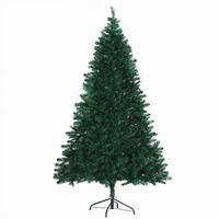 WEIHNACHTSBAUM, 180 cm, PVC, Metall, Grün - Grün, Kunststoff (180cm) - HOMCOM