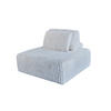 HOCKER MIT RÜCKENKISSEN WIOLO SOFT Cremeweiß Cord - Creme/Schwarz, Kunststoff/Textil (111/84/111cm) - KAWOLA