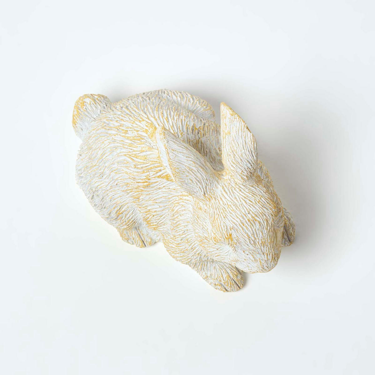 GARTENFIGUR KANINCHEN mit Schlüsselversteck - Weiß, Kunststoff (8/6.7/11cm) - Homescapes