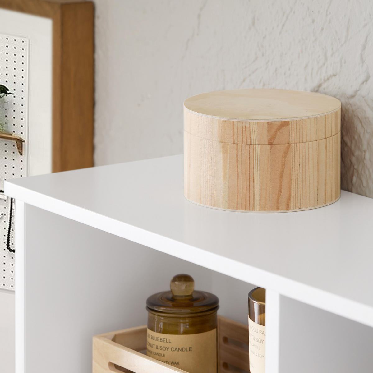 WANDGARDEROBE Weiß - Weiß, Holzwerkstoff (100/30/20cm) - SoBuy