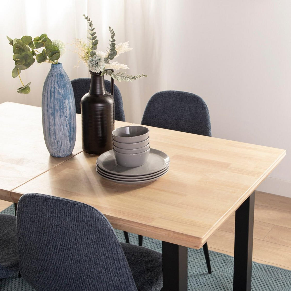 AUSZIEHBARER TISCH Khonor Zweifarbig 140/180 cm x 76 cm - Multicolor, Holz (90/140/76cm)