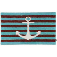 BADTEPPICHE ANKER ICE-CAPPUCINO-WEISS - 1370 - Blau, Textil (70/120cm) - Rhomtuft