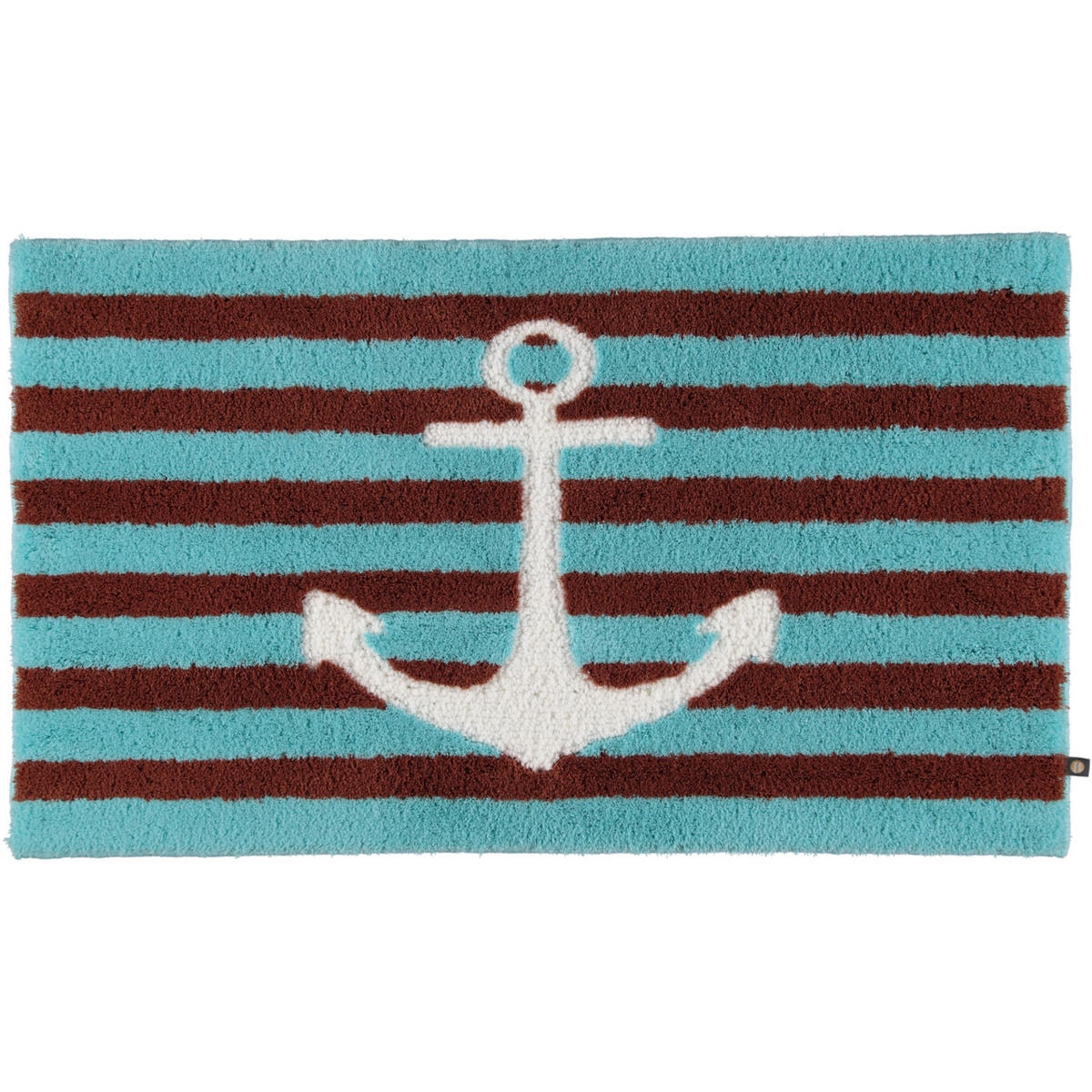 BADTEPPICHE ANKER ICE-CAPPUCINO-WEISS - 1370 - Blau, Textil (70/120cm) - Rhomtuft