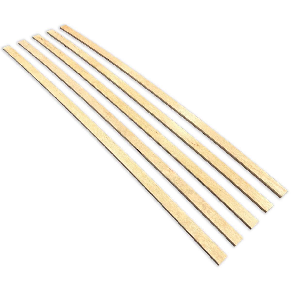 ERSATZ-FEDERHOLZLEISTEN aus Schichtholz im 5er Set passend für viele gängige Lattenroste - Eichefarben, Holz (2.4/90cm) - Betten-ABC