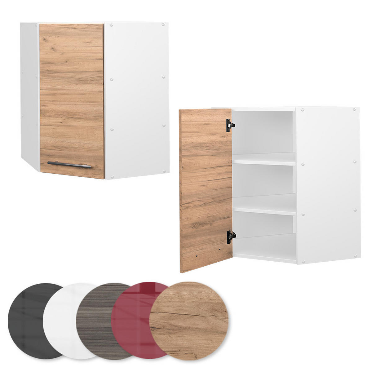 ECKHÄNGESCHRANK Fame-Line Goldkraft Eiche 57 cm - Honigeiche/Eiche Wotan, Holzwerkstoff (57/72/34.1cm) - Vicco