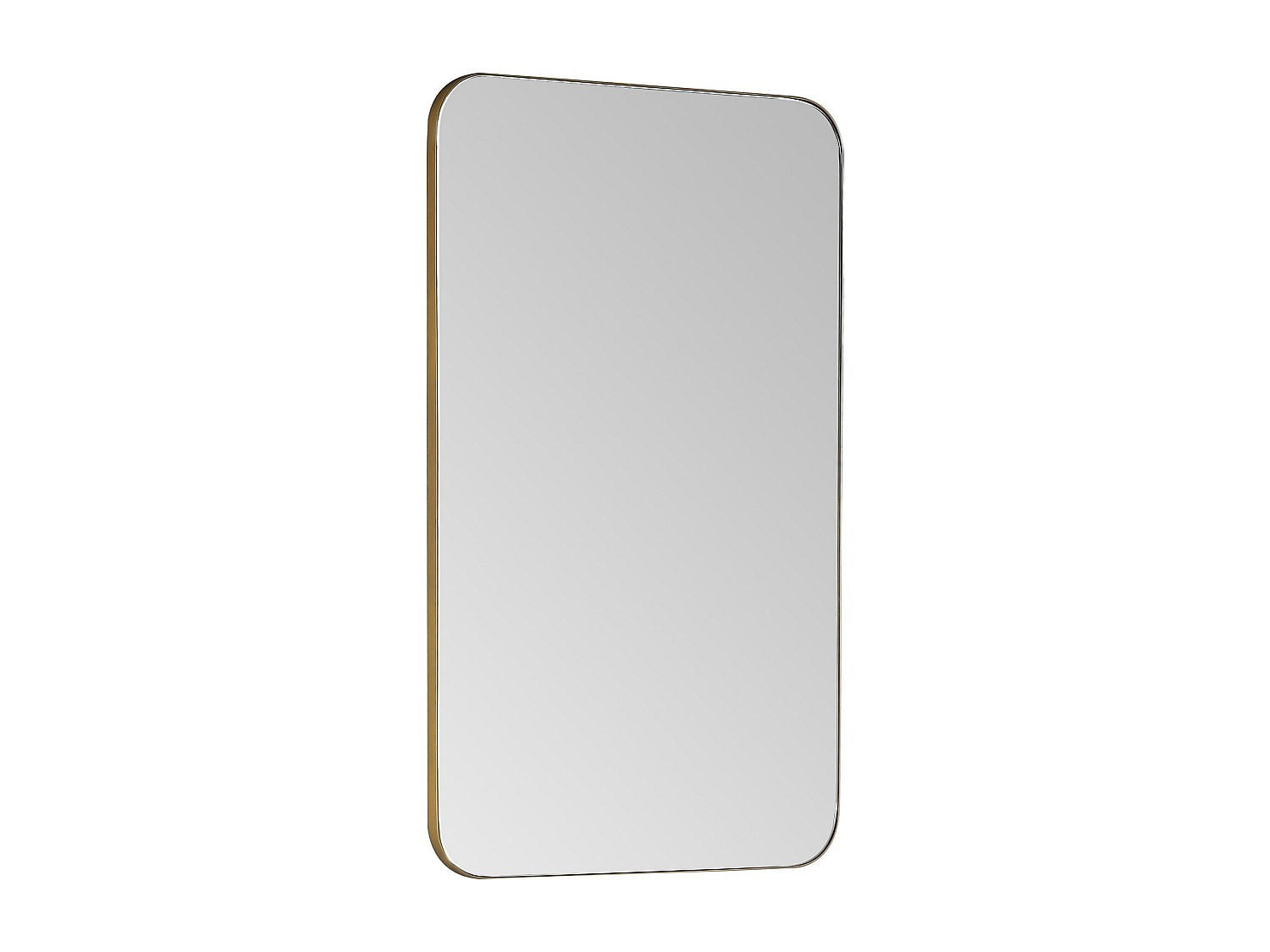 Vente-Unique Badspiegel Gold 50x80x4 cm