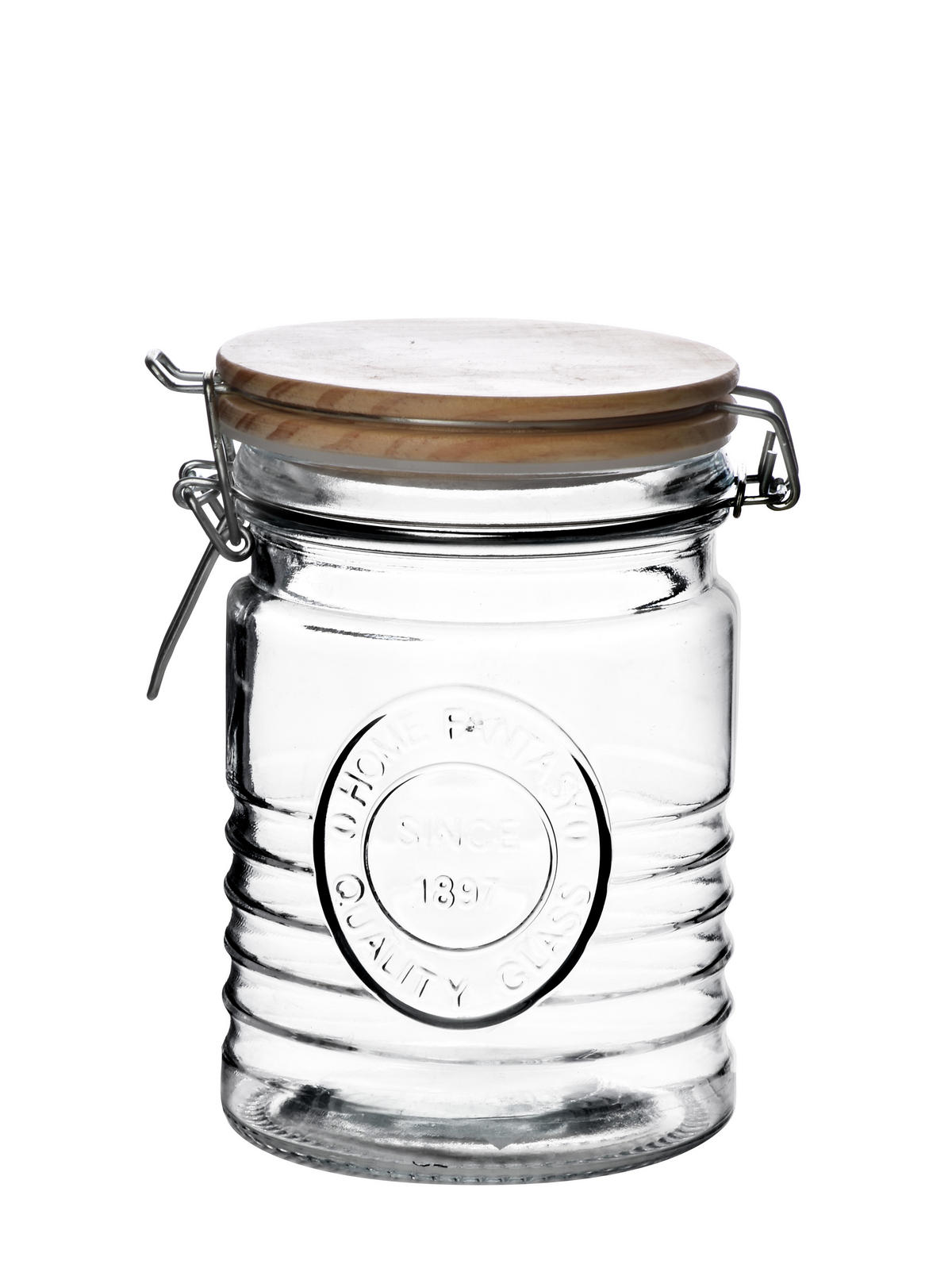 VORRATSGLÄSER Basic Kitchen Transparent 10/10/15 cm Glas - Transparent, Glas (10/15/10cm) - Mondex