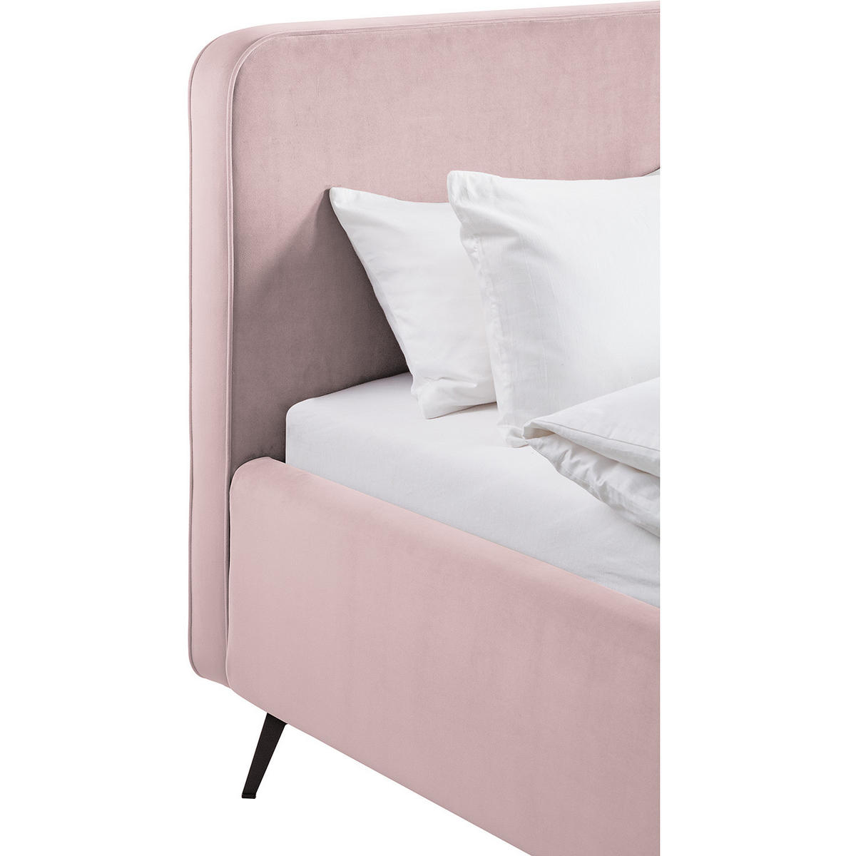 POLSTERBETT - Mauve, Textil (180/200cm) - home24