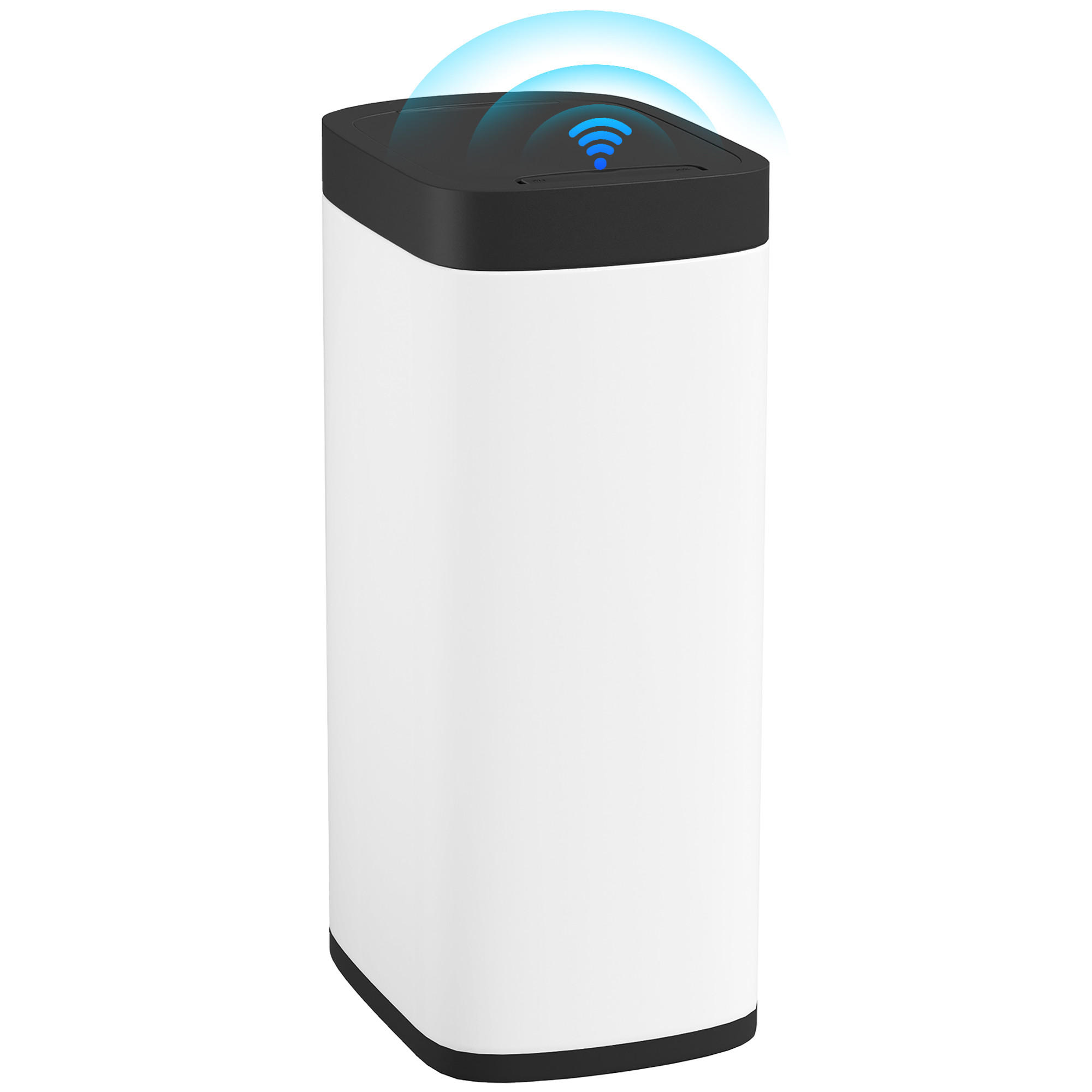 KÜCHENABFALLEIMER Creme Sensor Anti-Fingerprint 50L - Creme, Metall (35.5/68/26.5cm) - PANGIVO