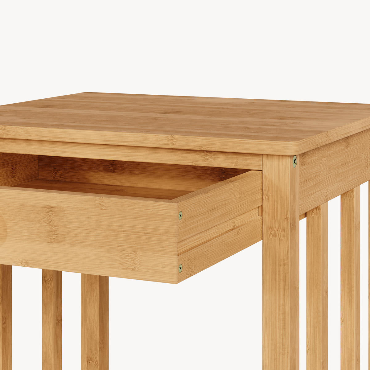 BEISTELLTISCH-SET 2 TLG. Ranua - Naturfarben, Holz (35/40/51cm) - [en.casa]