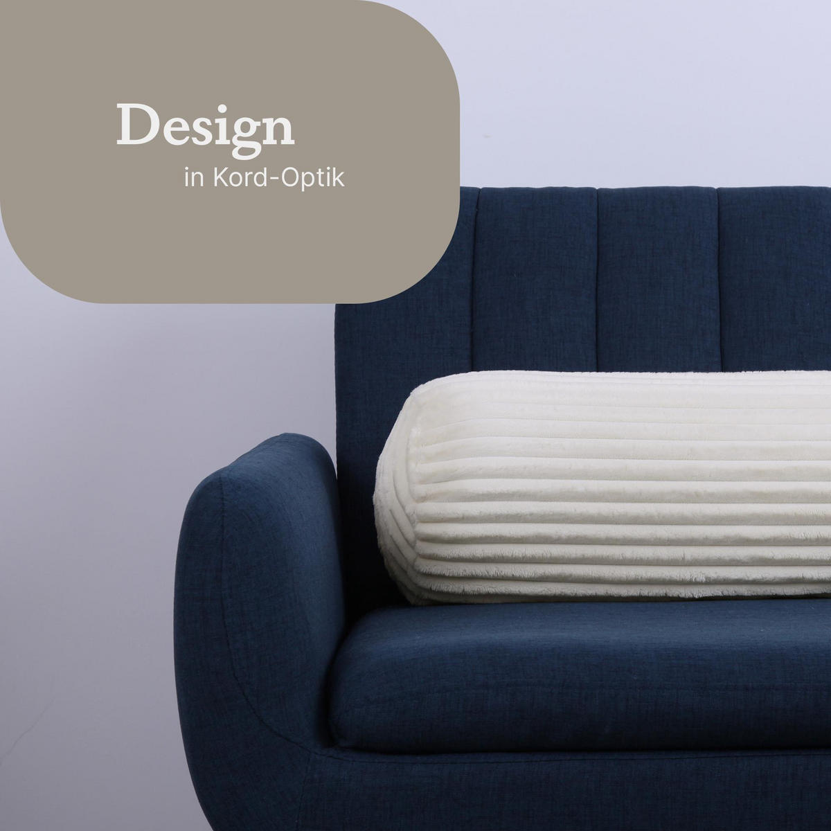 DEKOKISSEN Cord 20x70 cm Creme - Creme, Textil (20/70cm) - Bestlivings