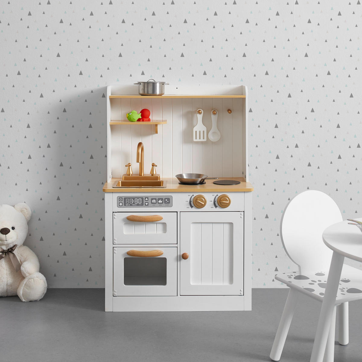KINDERKÜCHE Ann Weiß MDF - Weiß, Holzwerkstoff (60/31.2cm)