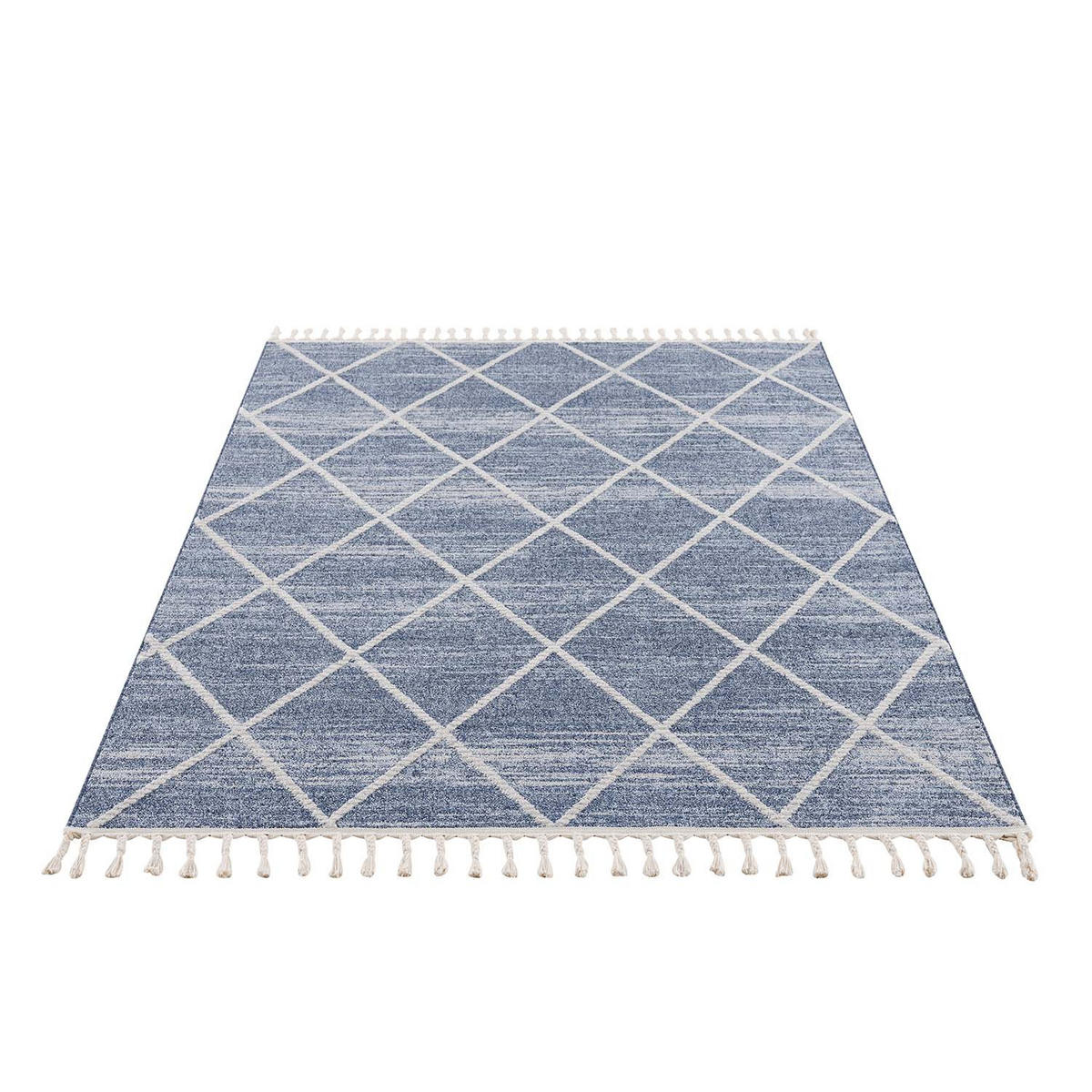 KURZFLOR-TEPPICH Art 2646 Blau 120x170 cm - Blau, Textil (120/170cm) - carpet city
