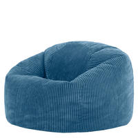 SITZSACK Cord Kingston XXL - Blau, Textil (92/52/92cm) - icon