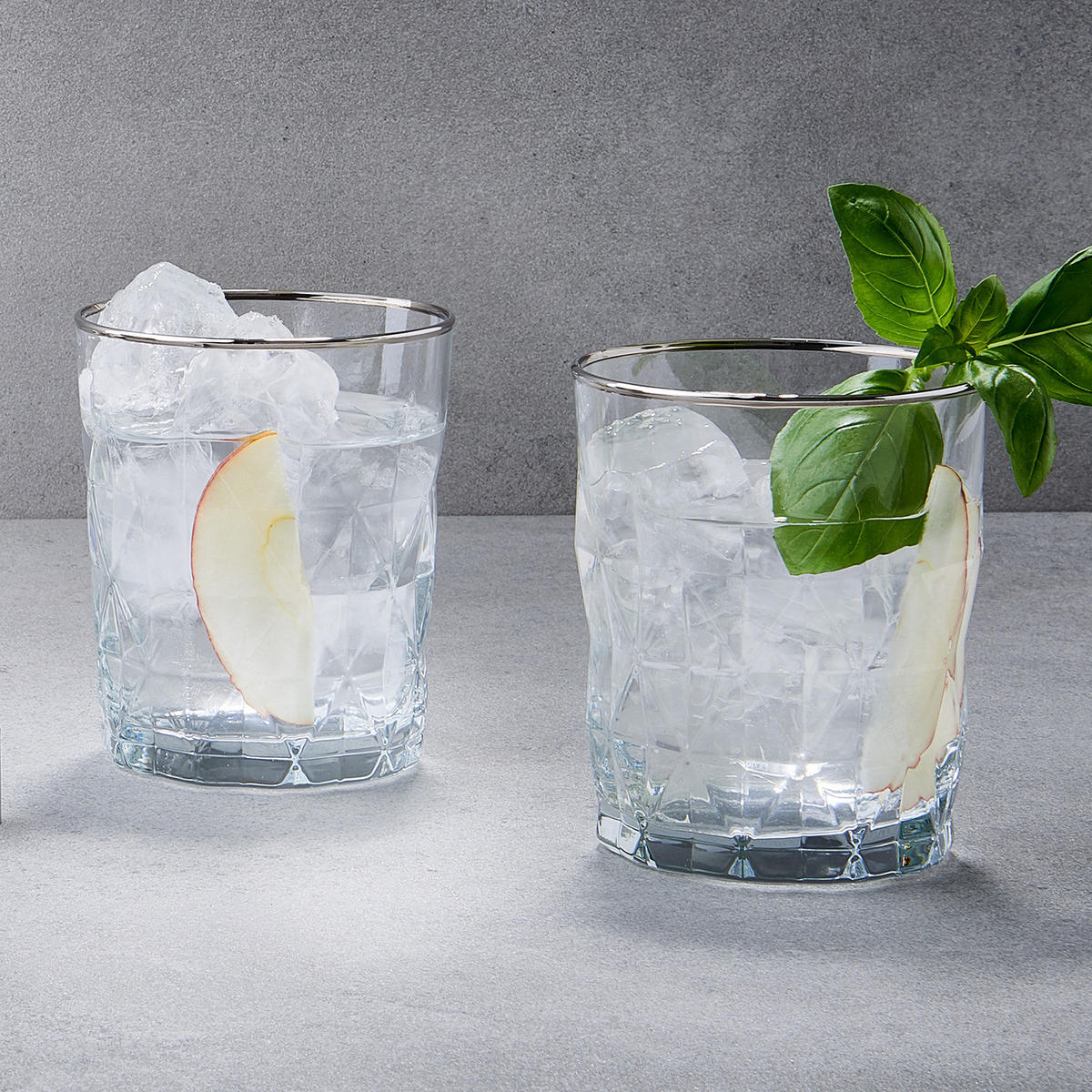 TRINKGLAS (6er Set) Upscale - Silbereichenfarben, Glas (0.34L) - BUTLERS