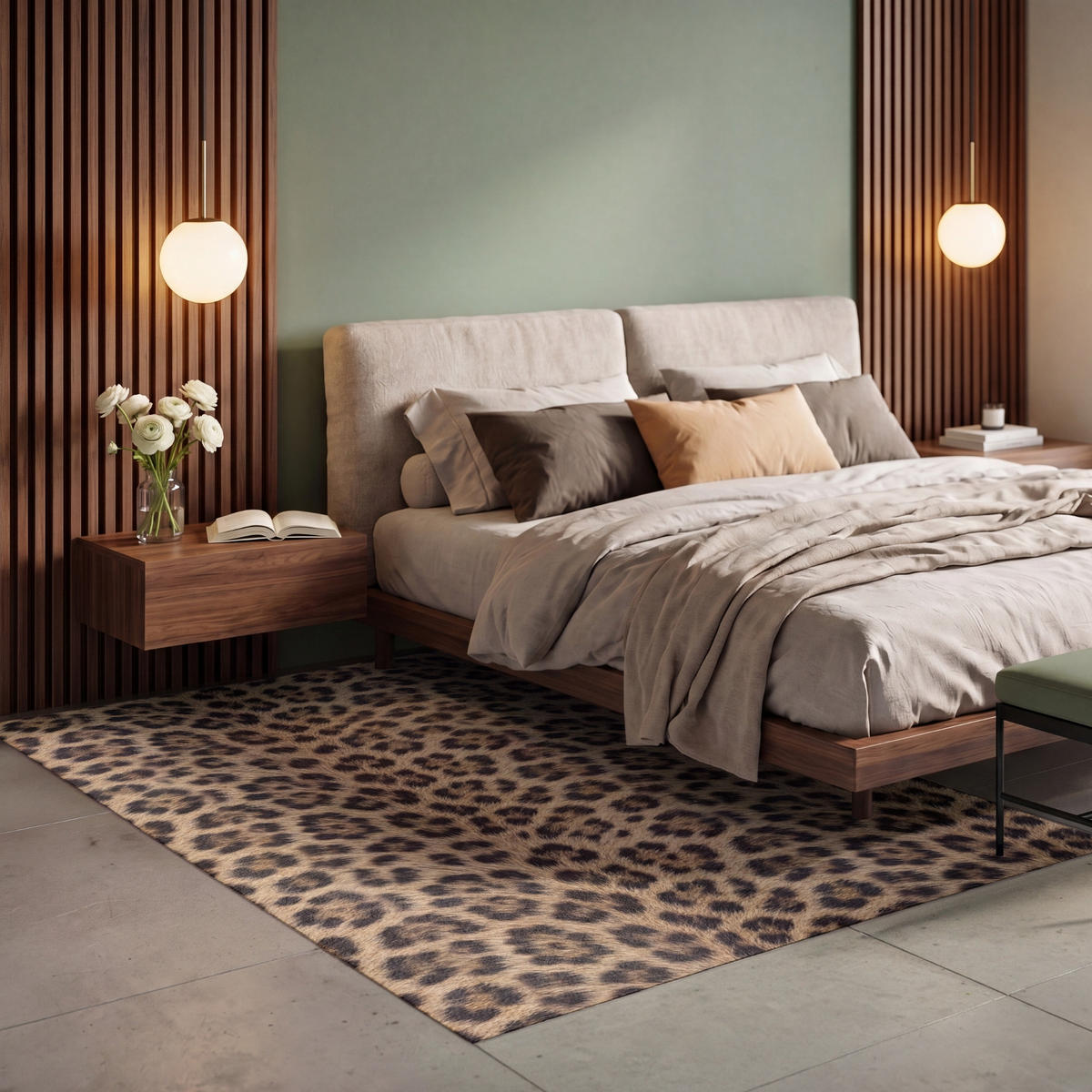 TEPPICH - Leopard - Mantel - Klassisch - Braun - 150x230 cm - Braun, Kunststoff/Textil (150/0.4cm) - OnlyWow