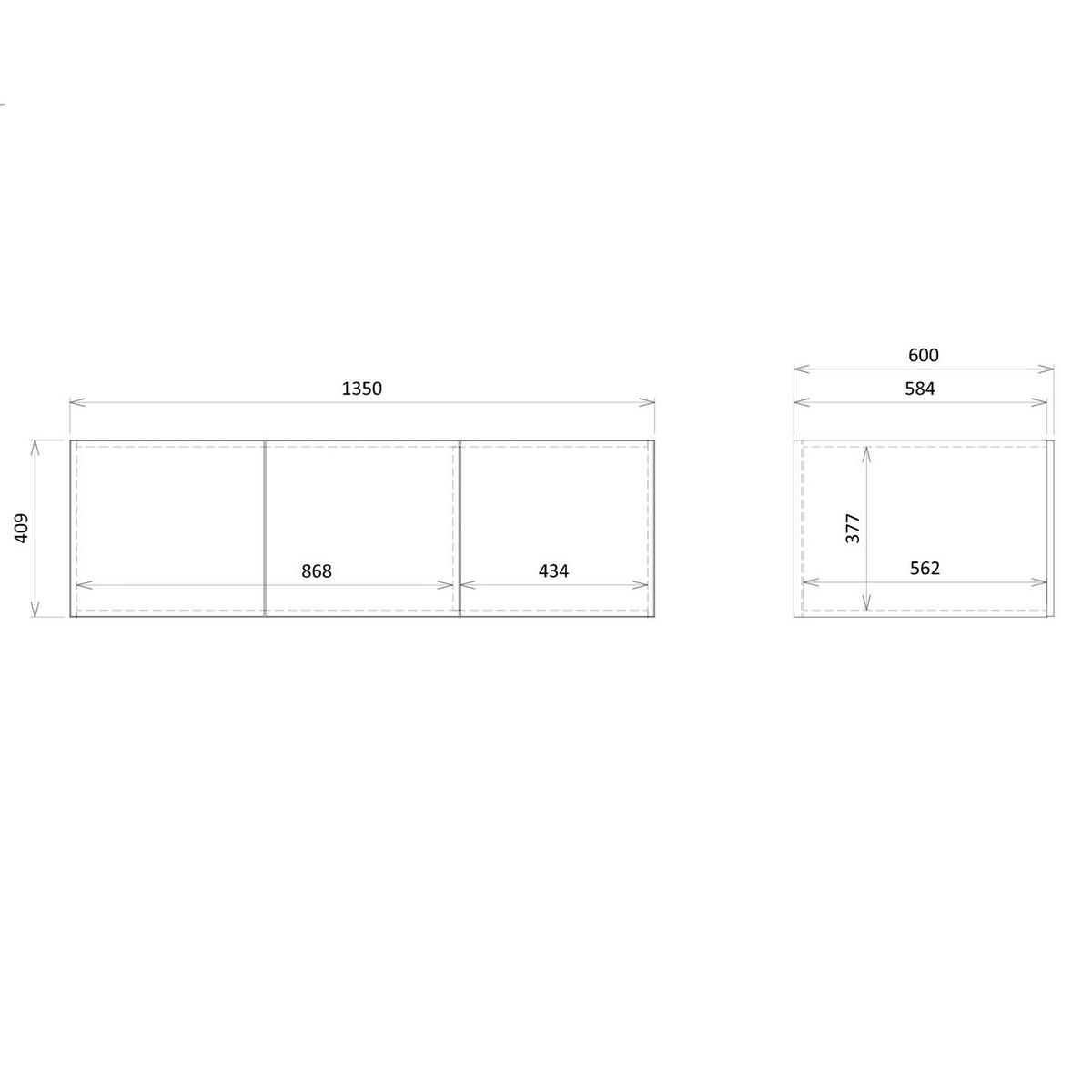 SKŘÍŇ S OTOČNÝMI DVEŘMI Largo s nástavcem, 3 dveřmi a 2 zásuvkami, do studentského pokoje, 90 cm, kašmír - kašmírová, kompozitní dřevo (135/236/60cm) - Beautysofa