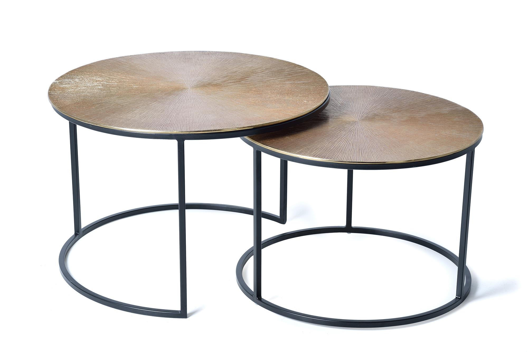 COUCHTISCH aus Aluminium - Bronzefarben, Metall (70/70/47cm) - Giner y Colomer