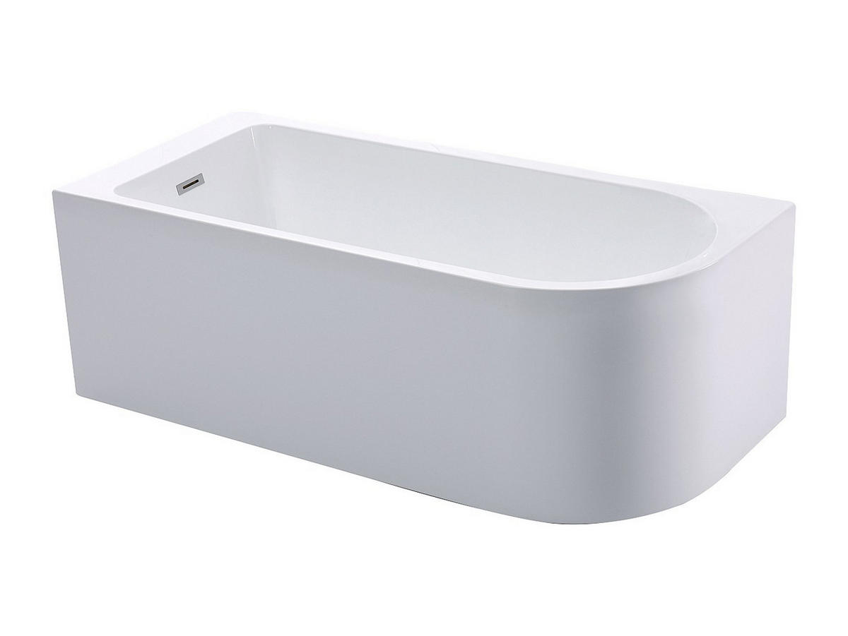 DUSCHBADEWANNE - 1 -Sitzer - Acryl - weiß - ANIKA - Weiß, Kunststoff (170/58/75cm) - Vente-Unique