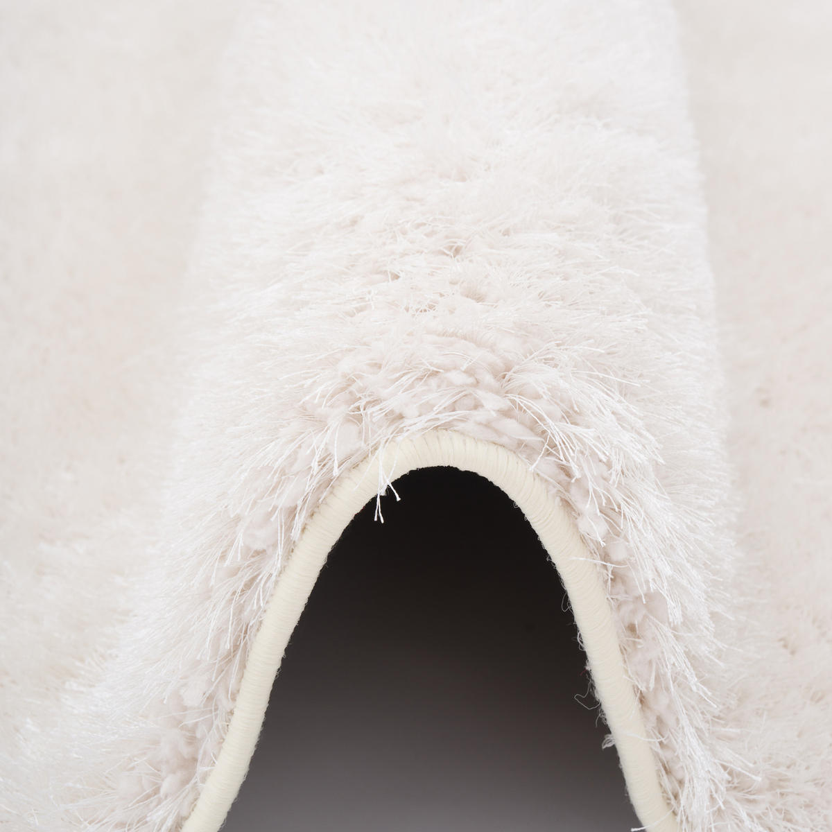 HOCHFLOR SHAGGY TEPPICH FEELING MIX RUND - Weiß, Textil (133/133cm) - Snapstyle