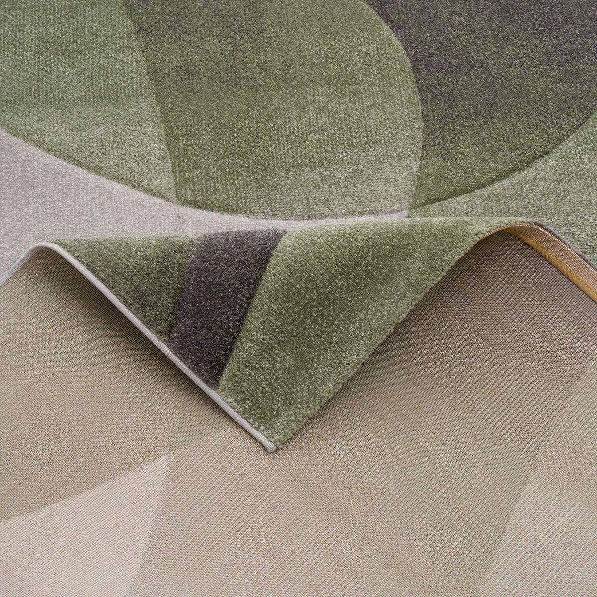 DESIGNER TEPPICH MAUI MODERN - Grün, Textil (140/200cm) - Pergamon
