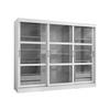 KLEIDERSCHRANK Norlio 250 - Silberfarben/Schwarz, Holzwerkstoff/Kunststoff (250/203/65cm) - MIRJAN24