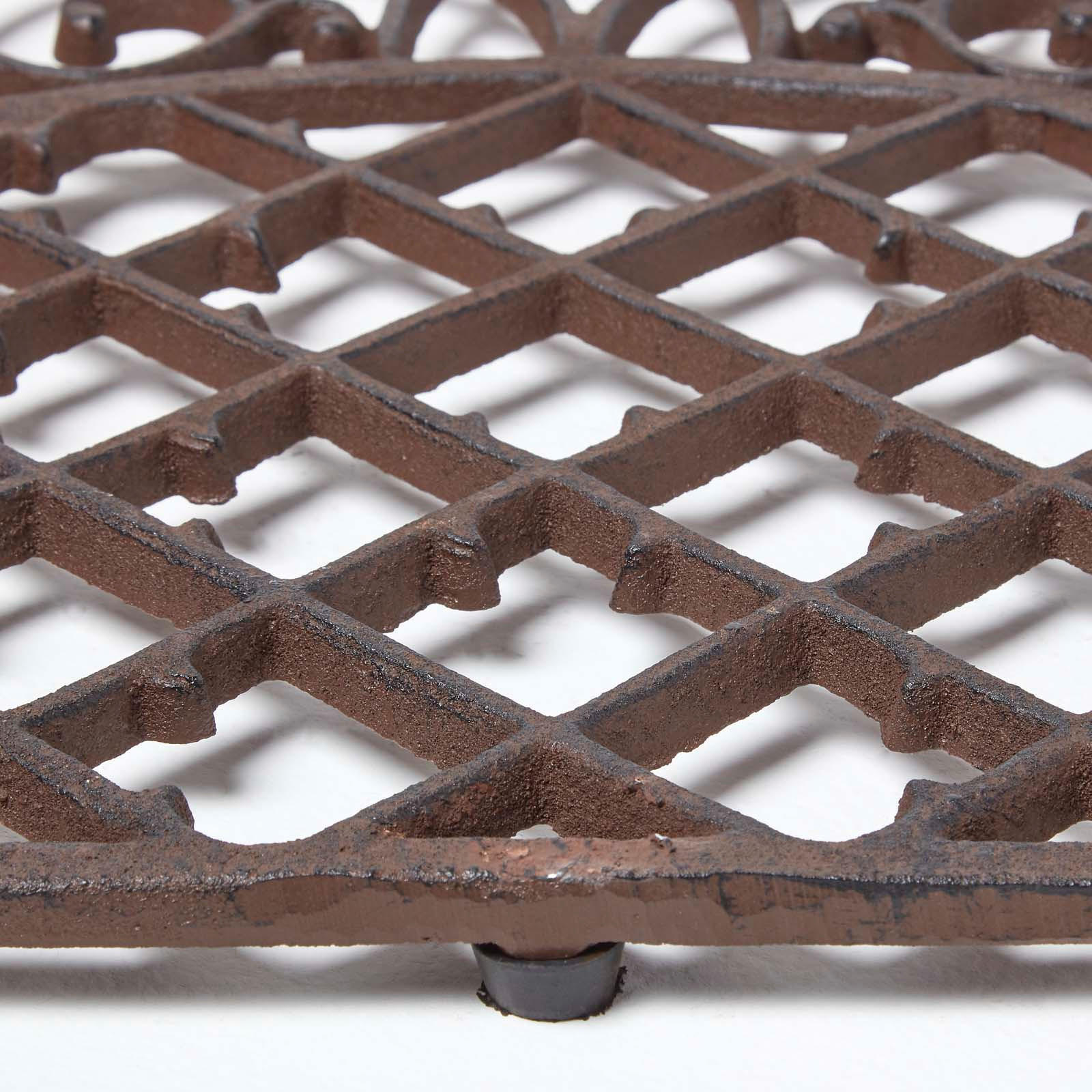 Thumbnail - Homescapes Fussabtreter, Braun, Metall, Floral, Formgebogen, 34x66 cm, Teppiche & Böden, Fuß & Stufenmatten, Fußmatten u...