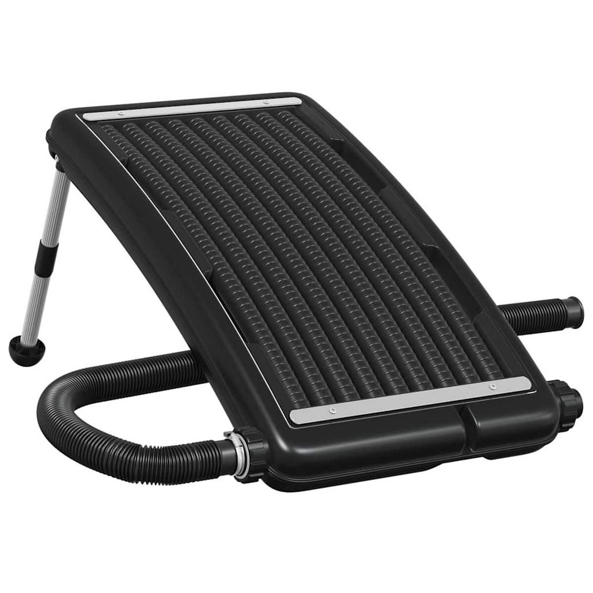 SOLARKOLLEKTOR Für Pool Gebogen 72,5/46 Cm - Schwarz, Kunststoff (46/35/72.5cm) - vidaXL