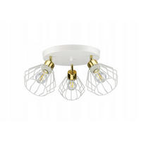 DECKENLEUCHTE LOFT - Goldfarben/Weiß, Metall (45/45/25cm) - kiki design