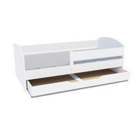 KINDERBETT Classic 160x80 weiß mit Schublade und Matratze - Weiß, Holzwerkstoff (80/160cm) - LUKDOM