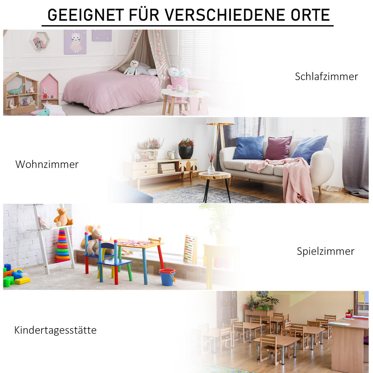 KINDERREGAL Eckregal mit 3 Aufbewahrungsboxen Kinderzimmer Spielzeugablage Grau - Grau, Holzwerkstoff/Textil (57.4/94/57.4cm) - HOMCOM
