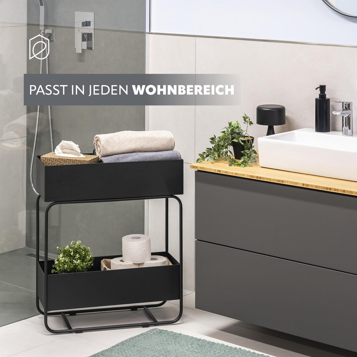 PFLANZENSTÄNDER, schwarz - Schwarz, Metall (25/60/71cm) - eluno