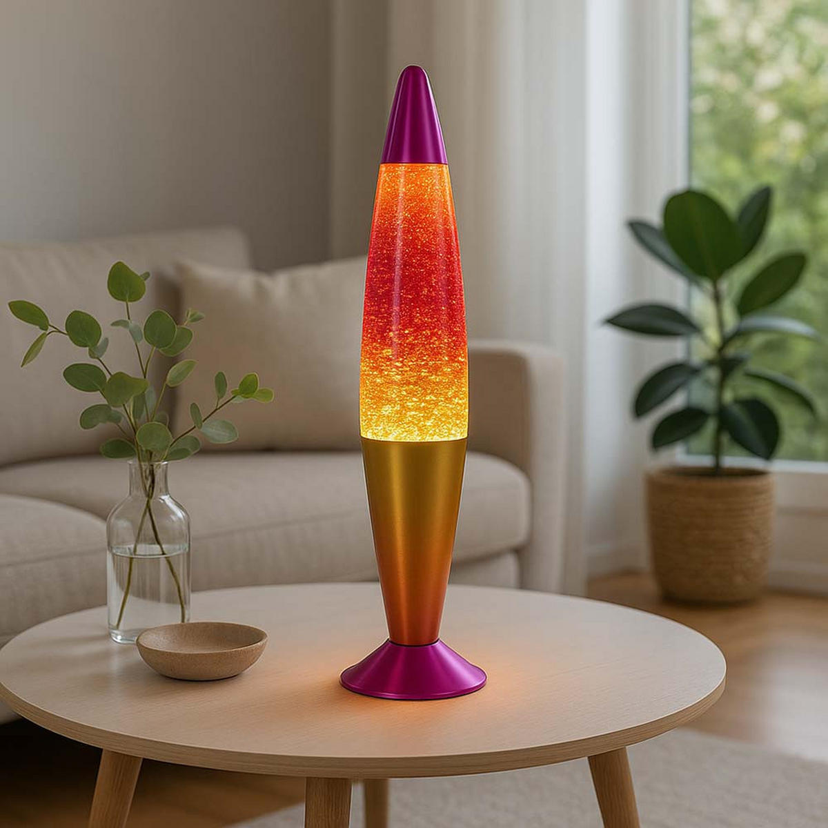 LED TISCHLEUCHTE Aluminium bunt - Multicolor, Glas (9.6/9.6/40.2cm) - Globo Lighting