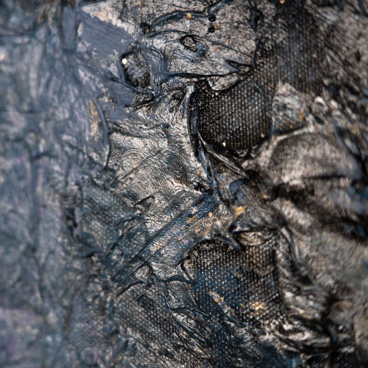 GEMÄLDE Magische Karte Schattenfugenrahmen Schwarz-Gold 140x100 cm - Schwarz Hochglanz, Holz (140/100cm) - YS-art gallery