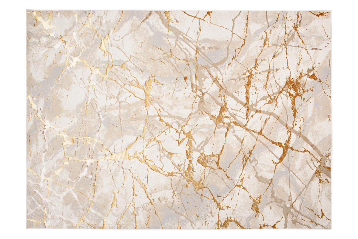 TEPPICH GOLDEN Creme 160/230 cm - Creme, Kunststoff (160/230cm) - Tapiso