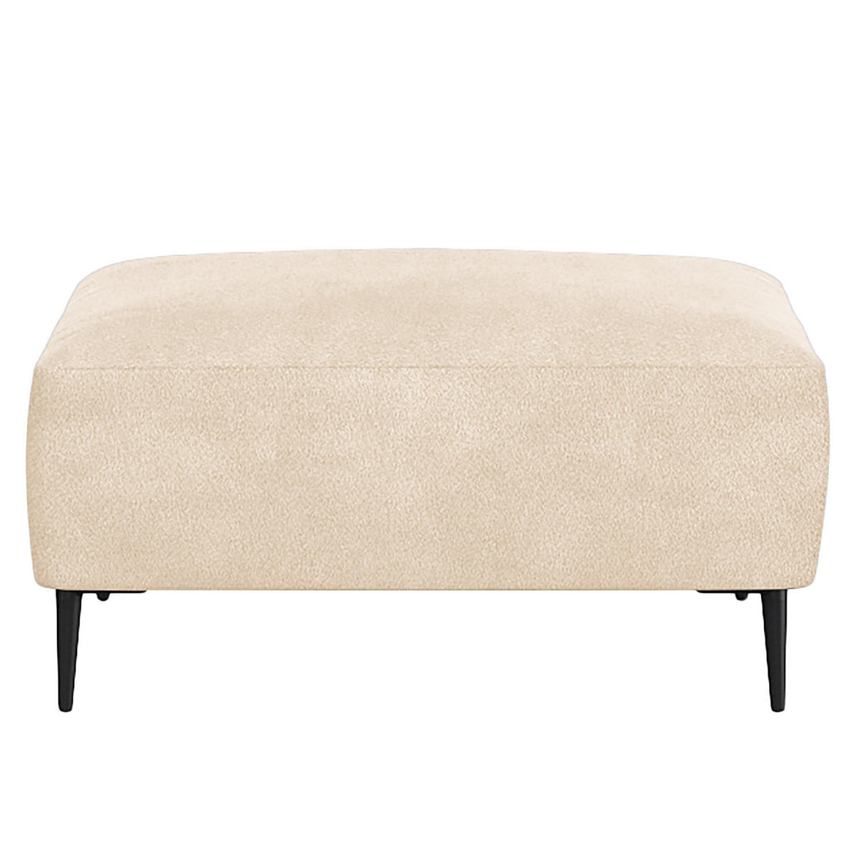 POLSTERHOCKER - Beige/Schwarz, Metall (90/45/60cm) - home24