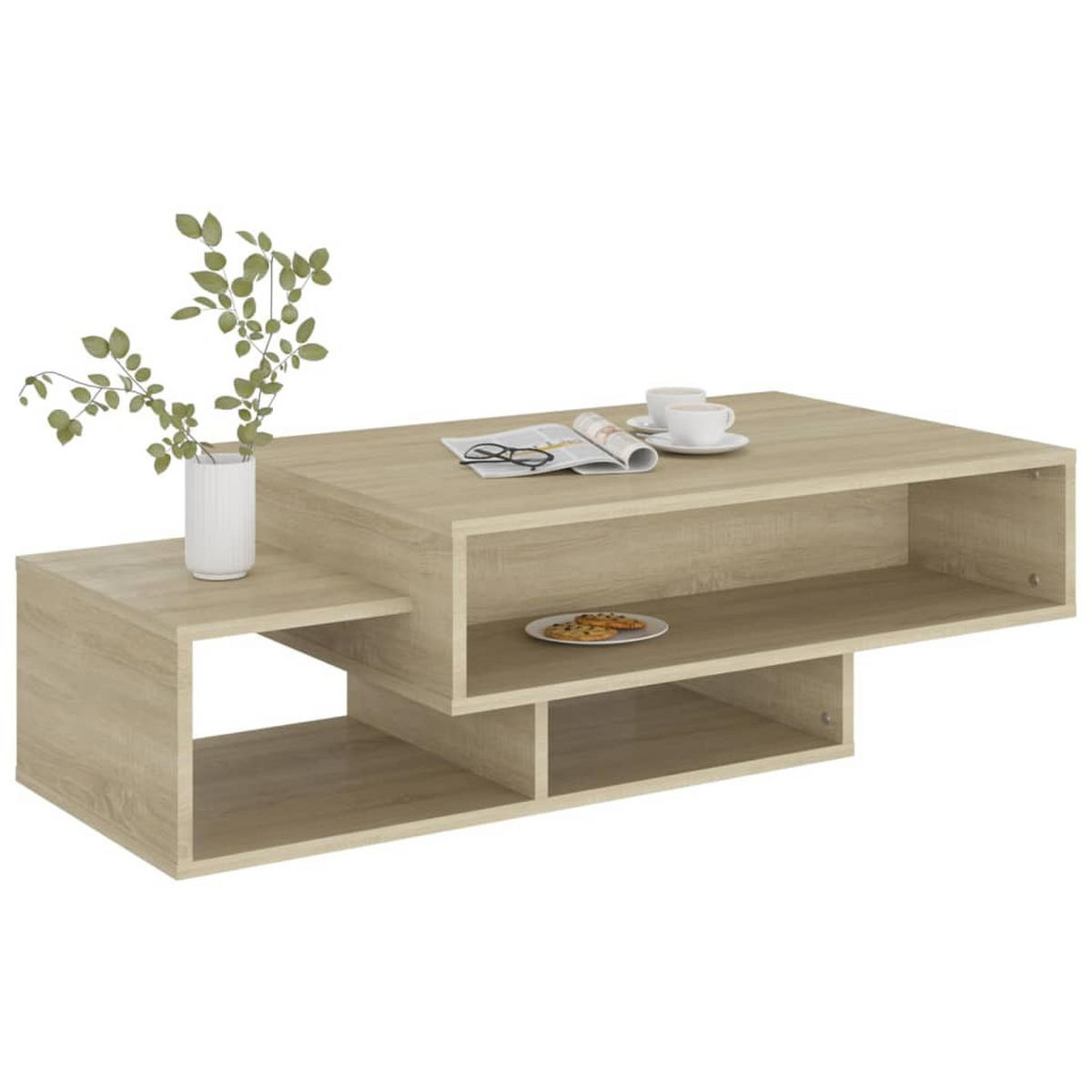 COUCHTISCH Sonoma-Eiche 105x55x32 cm Holzwerkstoff - Braun, Holzwerkstoff (105/55/32cm) - furnicato