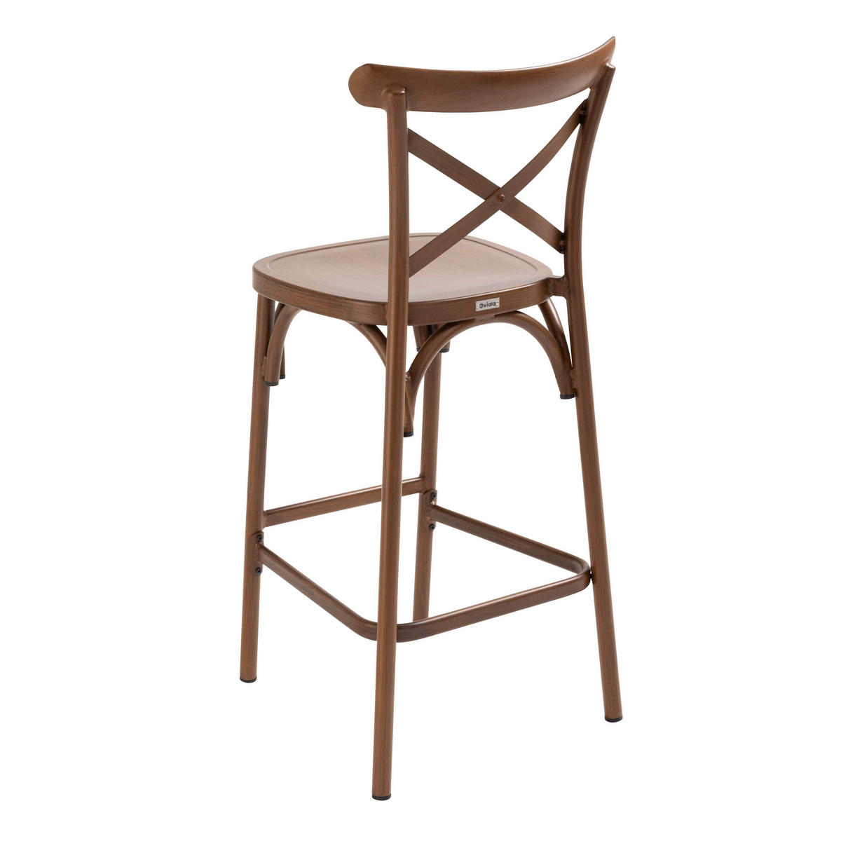 HOCHSTUHL, Braun - Braun, Metall (52/110/44cm) - Oviala