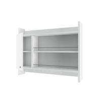KNERR Bílá nástěnná kuchyňská police, šířka 85 cm - bílá, kompozitní dřevo (15/65/31cm) - Calicosy