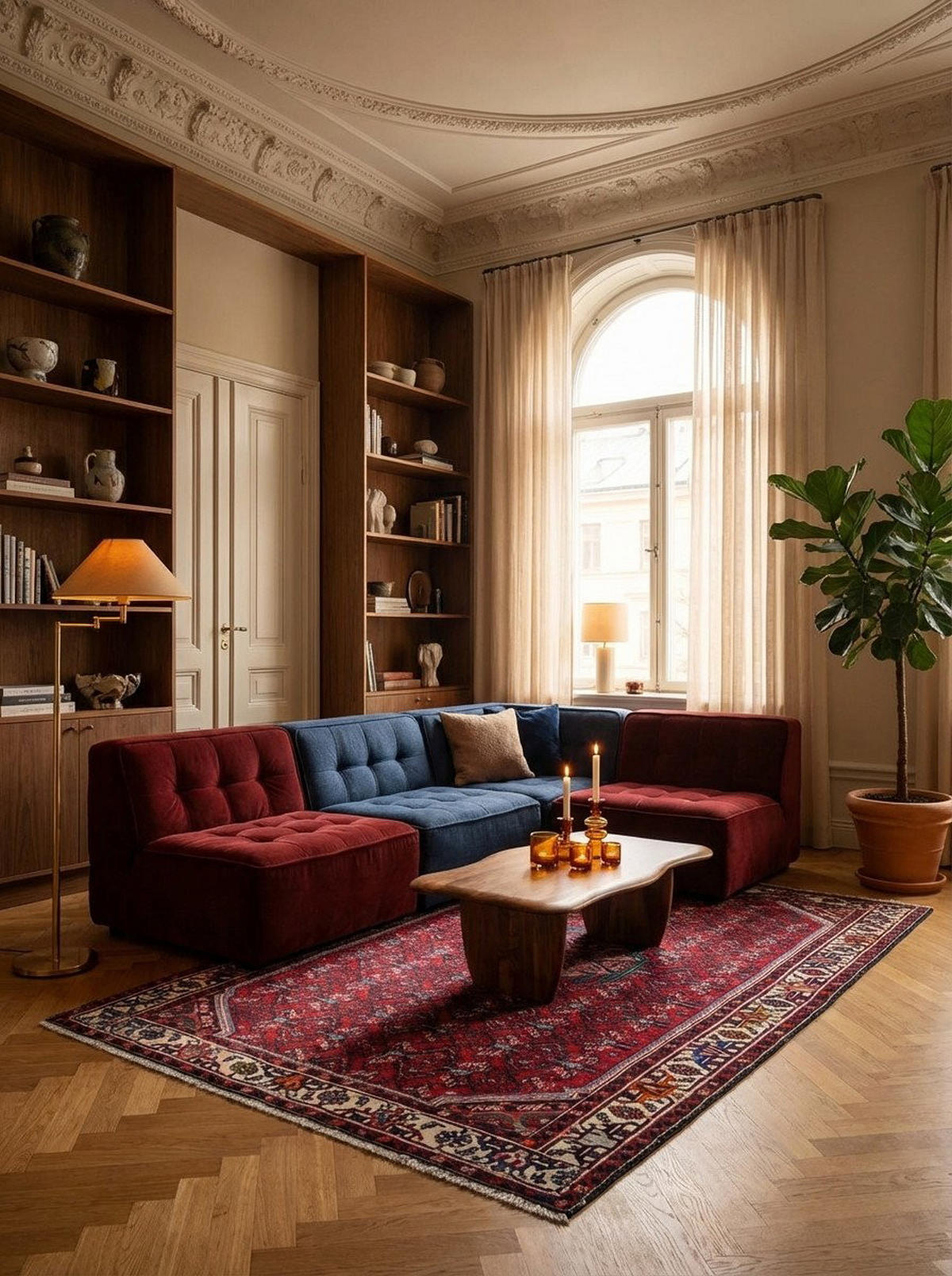 TEPPICH Assadabad Rot 197/125 cm Schurwolle - Rot, Textil (125/197cm) - Looma