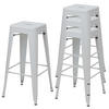 BARHOCKER METALL Weiß 4er-Set - Weiß, Metall (43/77/43cm) - MCW