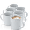KAFFEEBECHER LEEDS FROST - 6 teilig aus Steingut - Weiß, Stein (0.38L) - Sänger