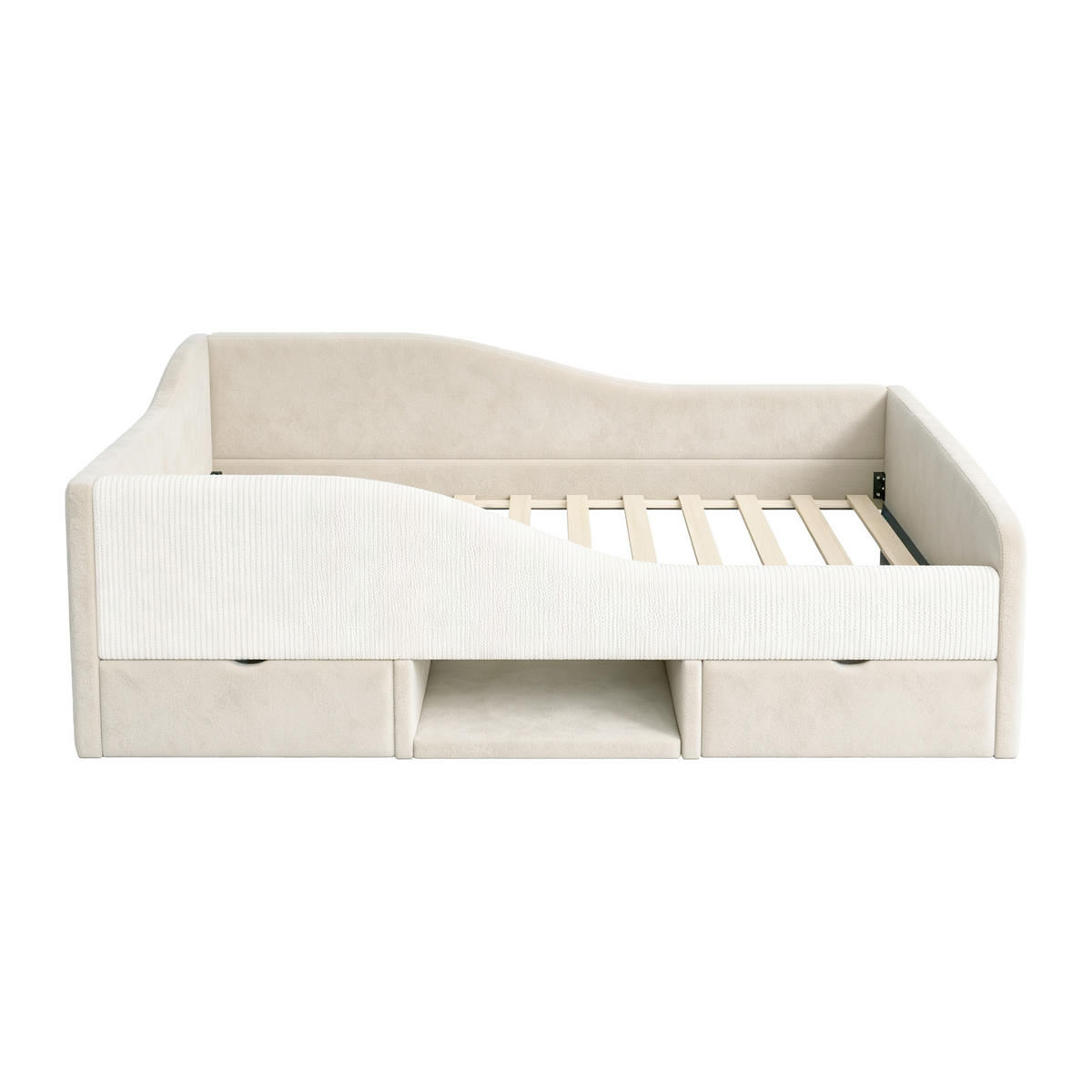 KINDERBETT 90/190 cm Beige - Beige, Textil