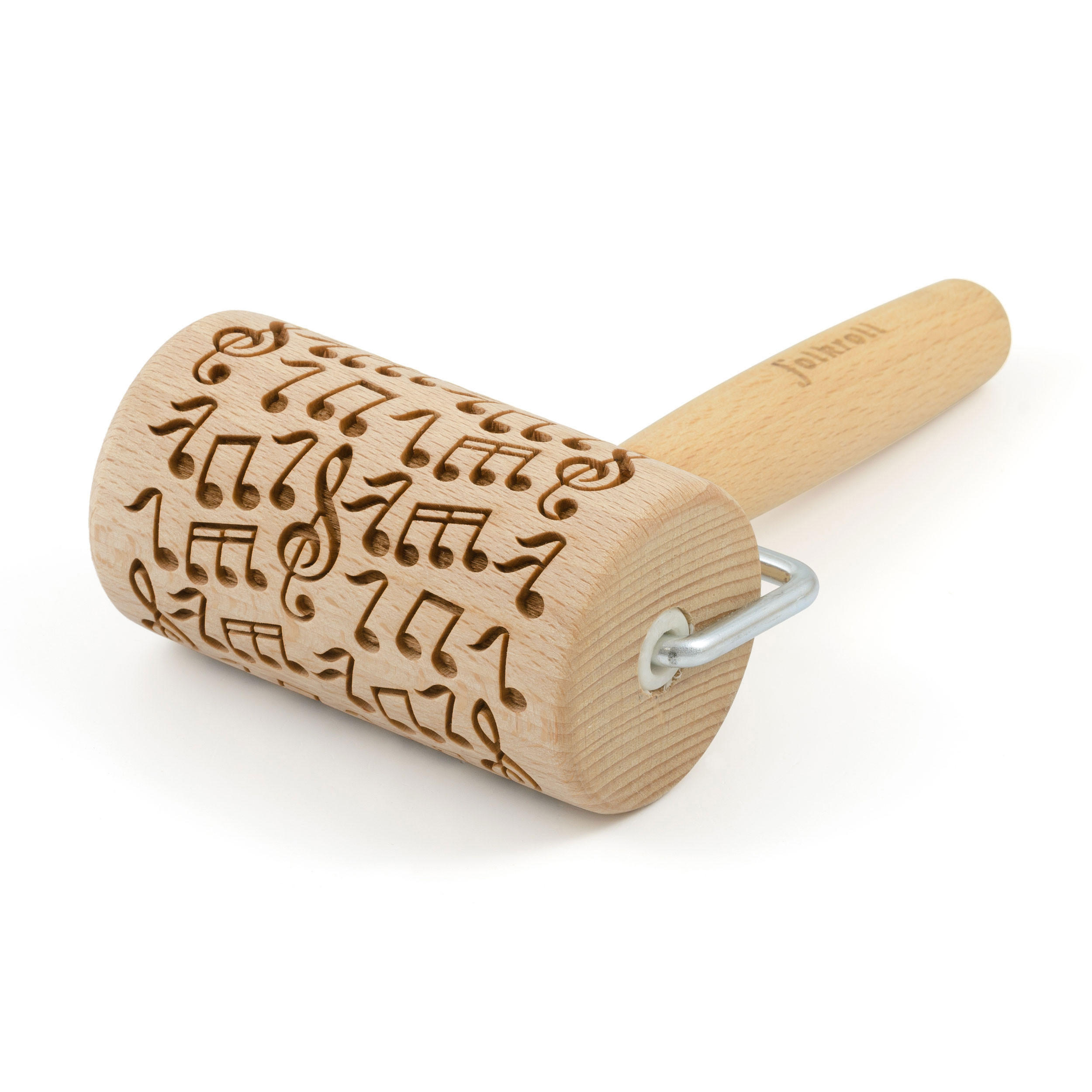 Folkroll Teigrolle Braun 9 cm