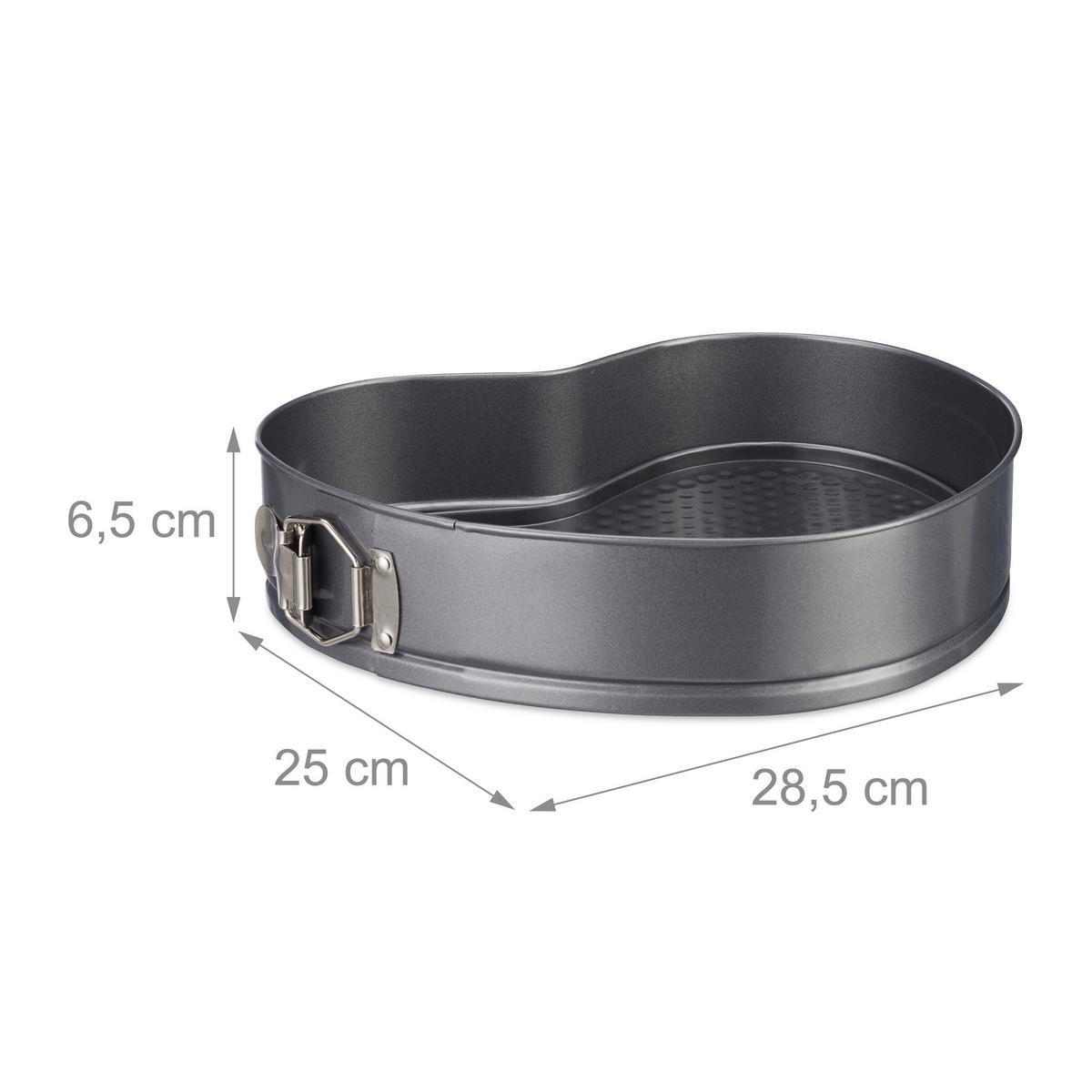 BACKFORM - Anthrazit, Metall (28.5/6.5/25cm) - Relaxdays